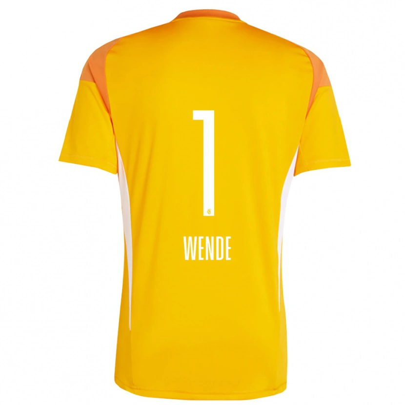 Danxen Women Johanna Wende #1 Yellow Orange Goalkeeper Jersey 2025/26 T-Shirt