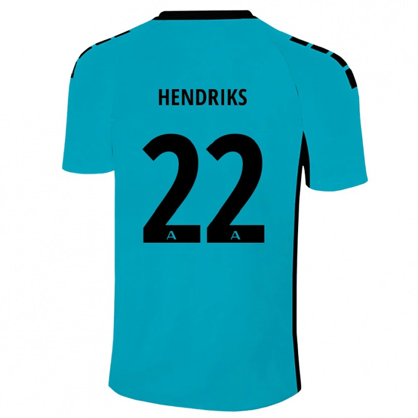 Danxen Women Tom Hendriks #22 Cyan Goalkeeper Jersey 2025/26 T-Shirt