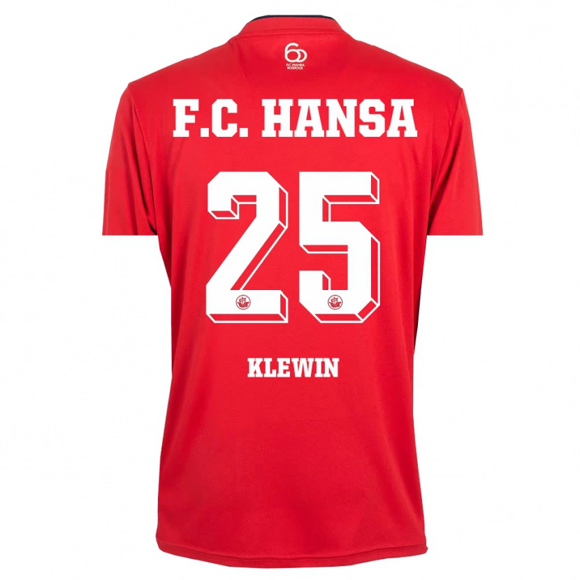 Danxen Women Philipp Klewin #25 Red White Goalkeeper Jersey 2025/26 T-Shirt