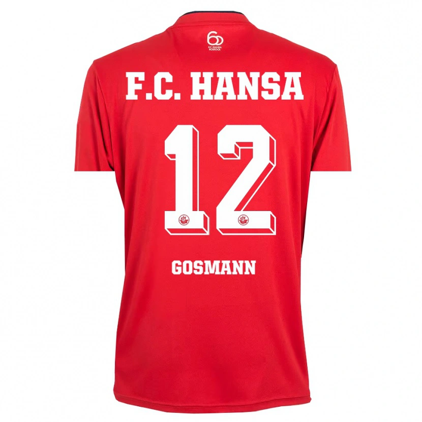 Danxen Women Hermann Gosmann #12 Red White Goalkeeper Jersey 2025/26 T-Shirt