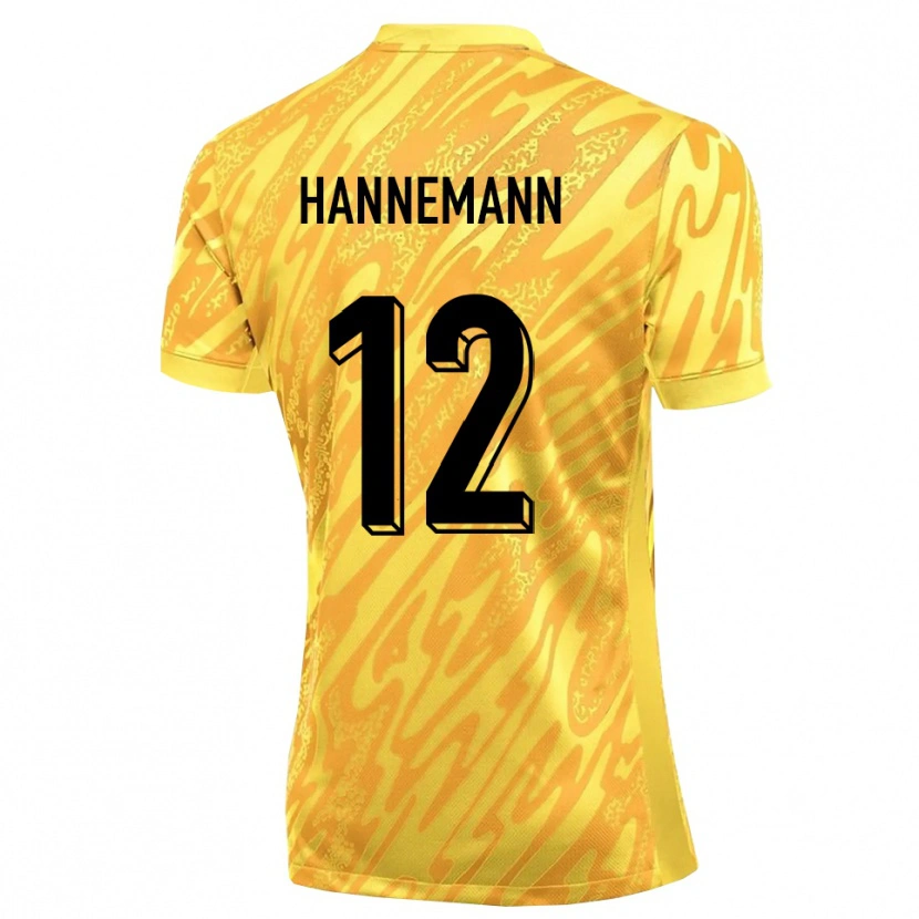 Danxen Women Sören Hannemann #12 Yellow Orange Goalkeeper Jersey 2025/26 T-Shirt