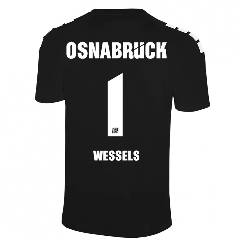 Danxen Women Felix Wessels #1 Black White Goalkeeper Jersey 2025/26 T-Shirt