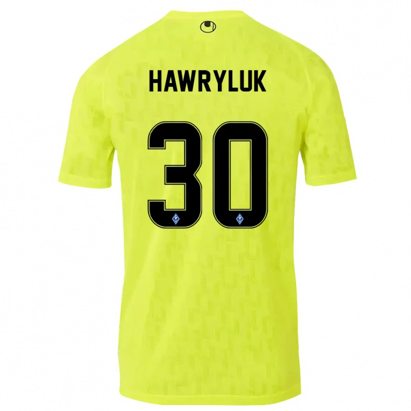 Danxen Women Lucien Hawryluk #30 Yellow Black Goalkeeper Jersey 2025/26 T-Shirt