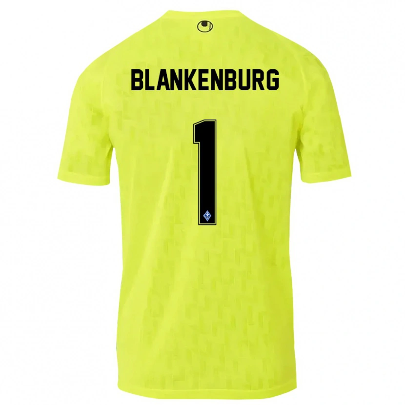 Danxen Women Luca Blankenburg #1 Yellow Black Goalkeeper Jersey 2025/26 T-Shirt