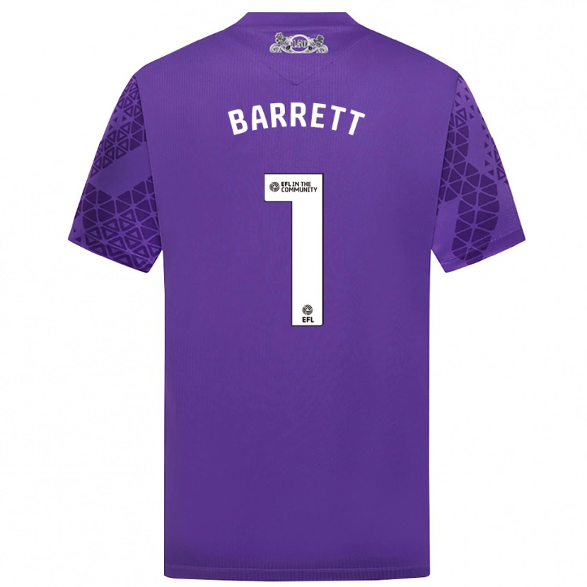 Danxen Women Jack Barrett #1 Purple White Goalkeeper Jersey 2025/26 T-Shirt