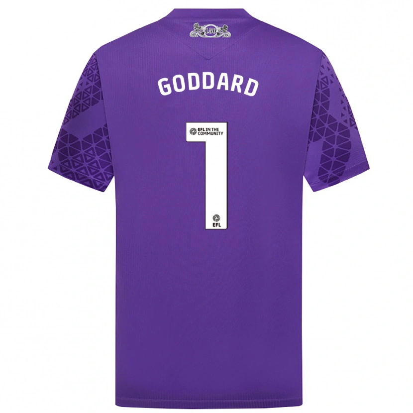 Danxen Women Felix Goddard #1 Purple White Goalkeeper Jersey 2025/26 T-Shirt