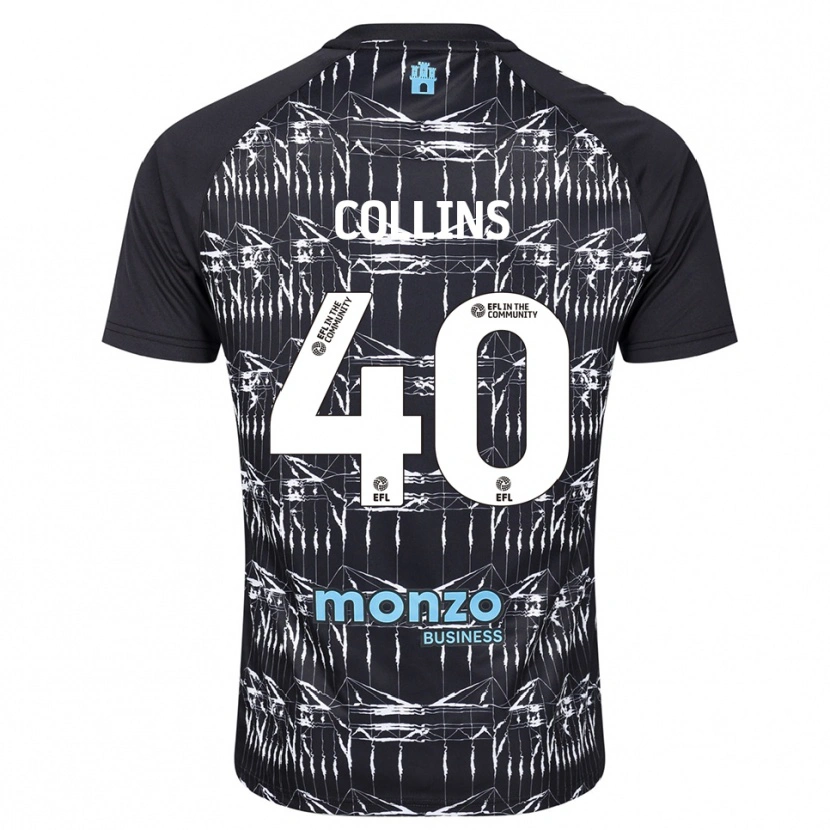 Danxen Women Brad Collins #40 Black Blue Goalkeeper Jersey 2025/26 T-Shirt
