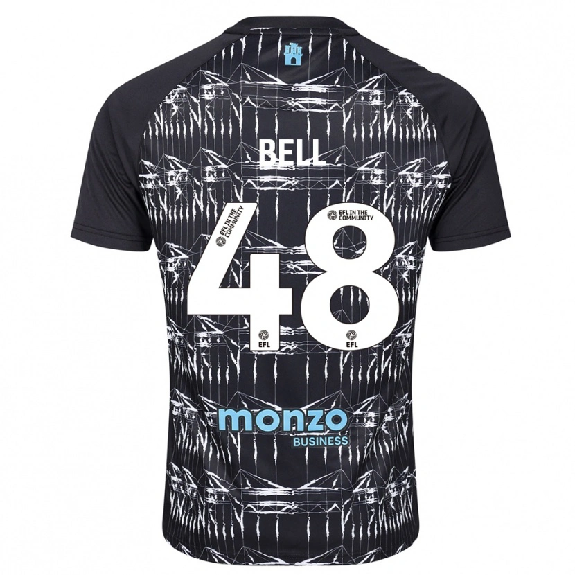 Danxen Women Luke Bell #48 Black Blue Goalkeeper Jersey 2025/26 T-Shirt