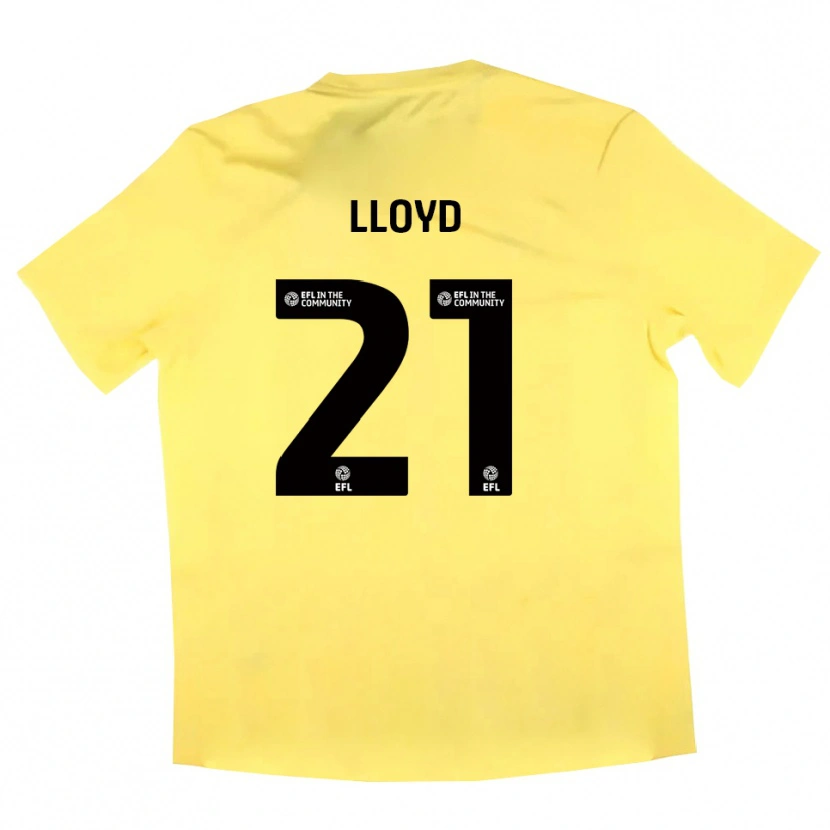 Danxen Women Oliver Lloyd #21 Yellow Black Goalkeeper Jersey 2025/26 T-Shirt