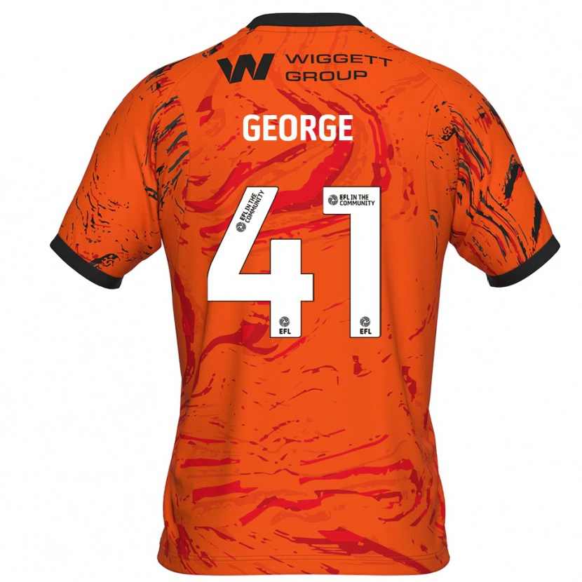Danxen Women George Evans #41 Orange Black Goalkeeper Jersey 2025/26 T-Shirt