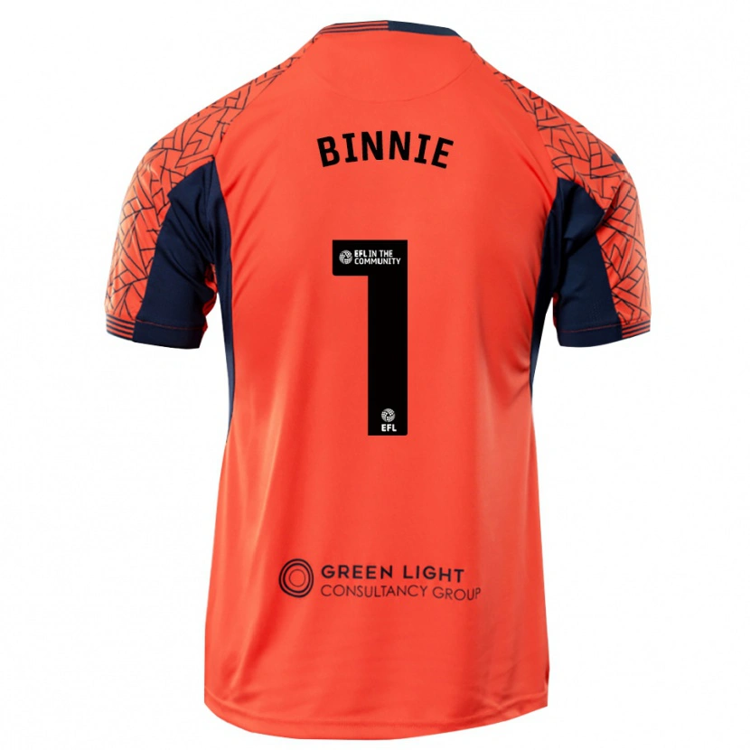 Danxen Women Ethan Binnie #1 Orange Black Goalkeeper Jersey 2025/26 T-Shirt