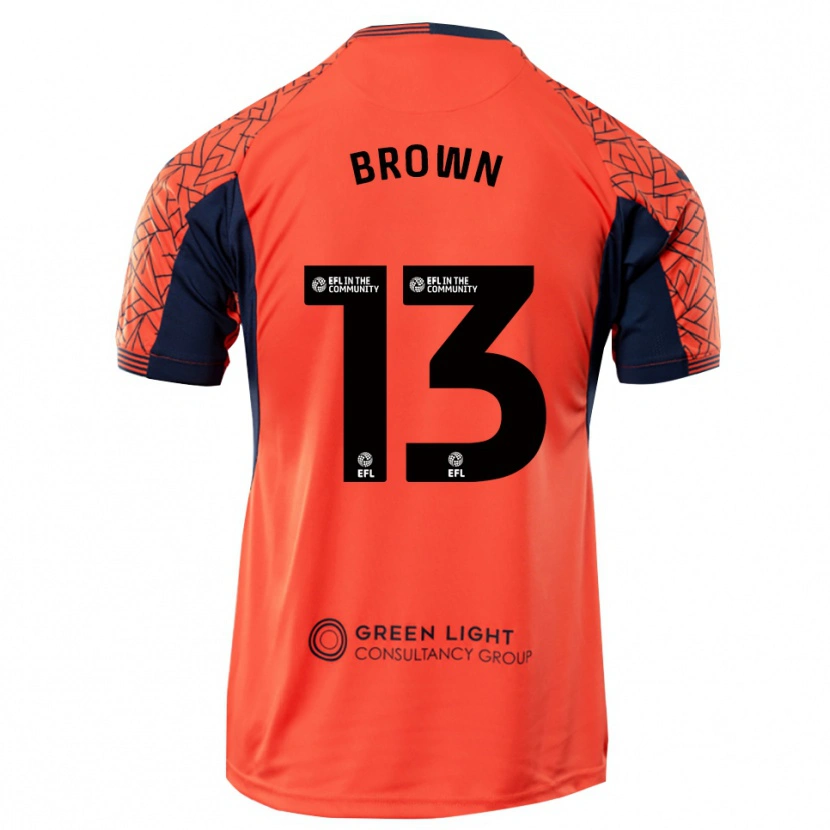 Danxen Women Mason Brown #13 Orange Black Goalkeeper Jersey 2025/26 T-Shirt