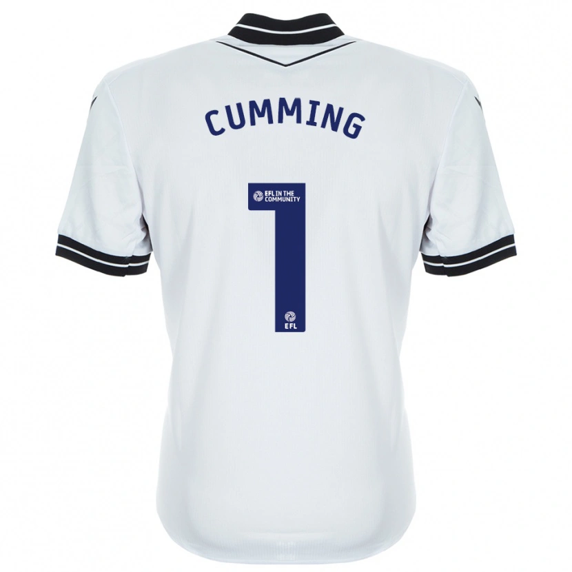 Danxen Women Jamie Cumming #1 White Royal Blue Goalkeeper Jersey 2025/26 T-Shirt