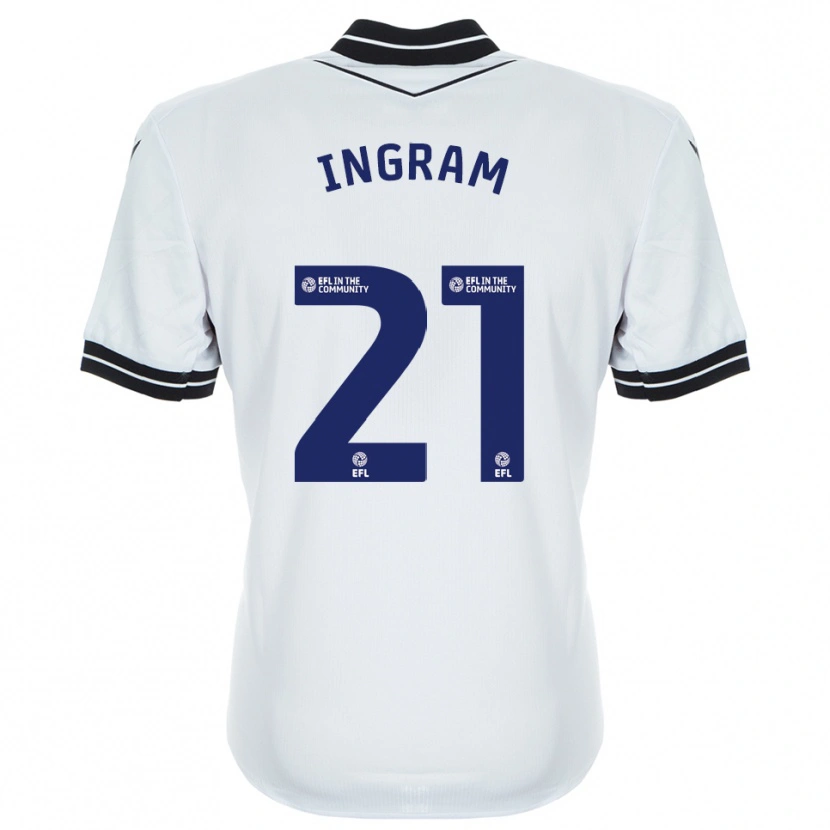 Danxen Women Matt Ingram #21 White Royal Blue Goalkeeper Jersey 2025/26 T-Shirt
