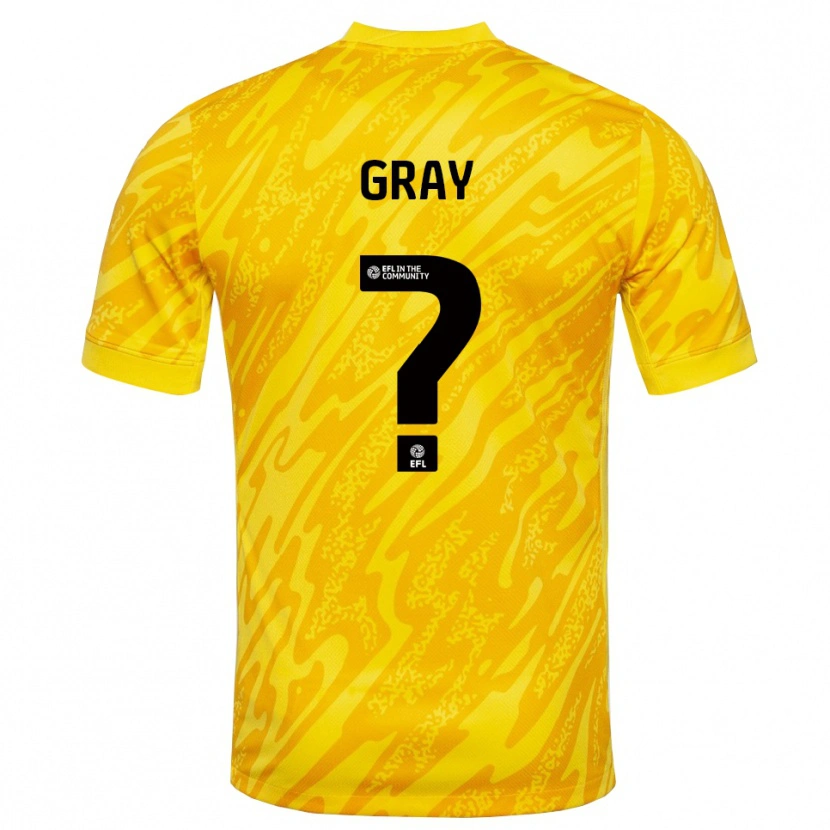 Danxen Women Jessica Gray #0 Yellow Black Goalkeeper Jersey 2025/26 T-Shirt