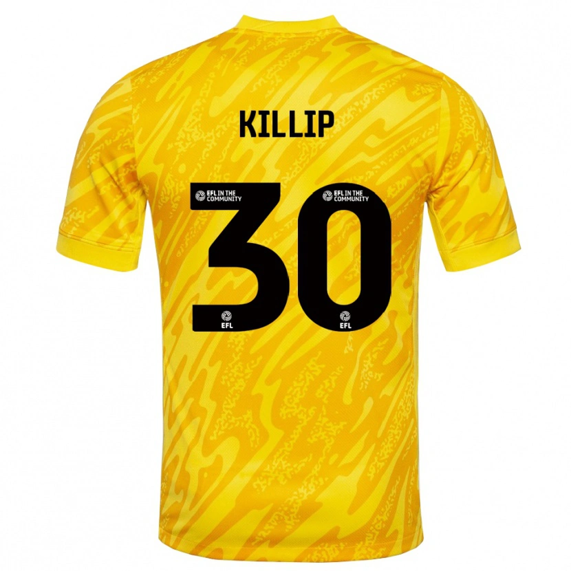 Danxen Women Ben Killip #30 Yellow Black Goalkeeper Jersey 2025/26 T-Shirt