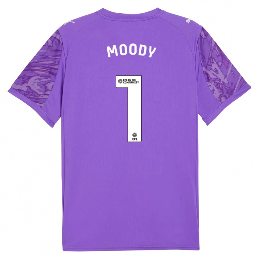 Danxen Women Dylan Moody #1 Purple White Goalkeeper Jersey 2025/26 T-Shirt