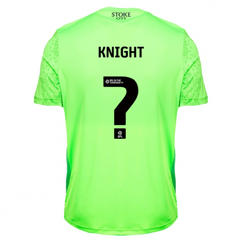 Danxen Women Lucas Knight #0 Green  Black Goalkeeper Jersey 2025/26 T-Shirt