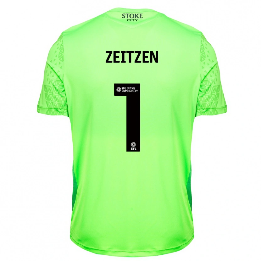 Danxen Women Michael Zeitzen #1 Green  Black Goalkeeper Jersey 2025/26 T-Shirt