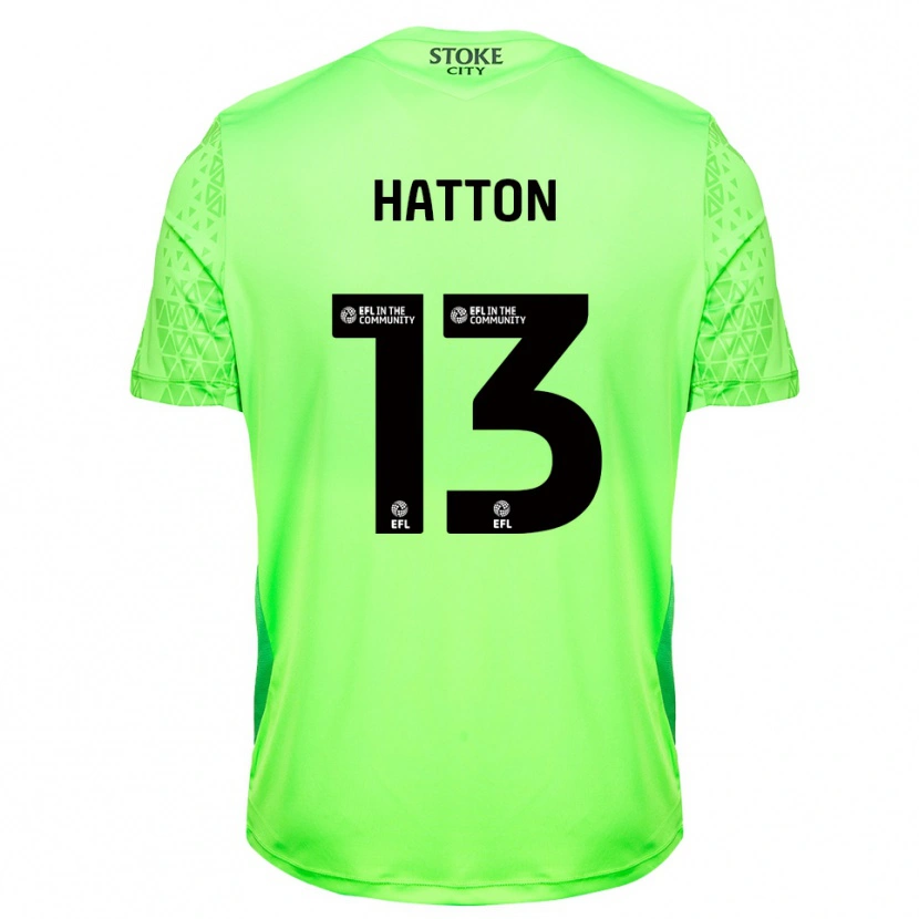 Danxen Women Oscar Hatton #13 Green  Black Goalkeeper Jersey 2025/26 T-Shirt