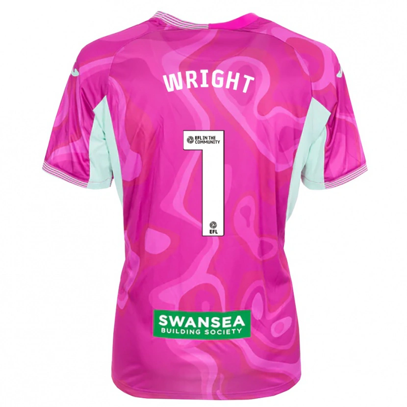 Danxen Women Tom Wright #1 Magenta White Goalkeeper Jersey 2025/26 T-Shirt