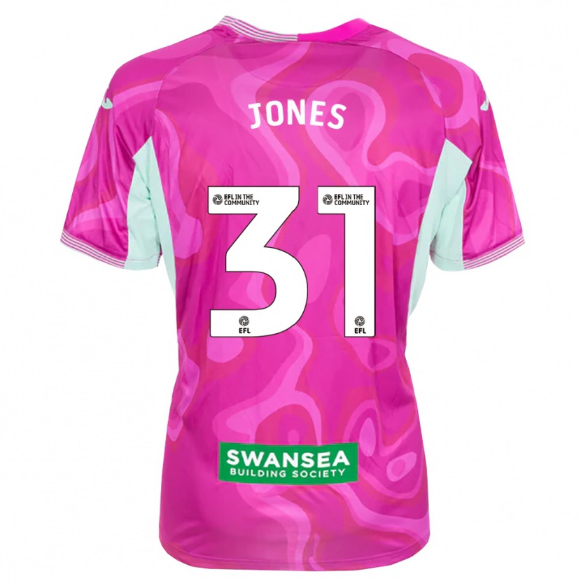 Danxen Women Verity Jones #31 Magenta White Goalkeeper Jersey 2025/26 T-Shirt