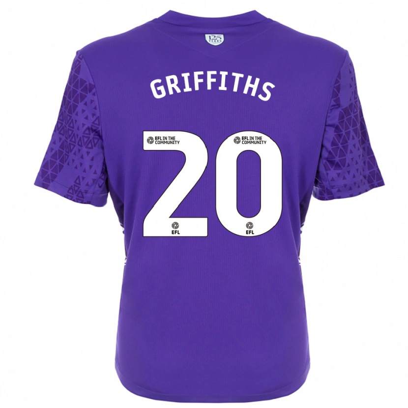 Danxen Women Josh Griffiths #20 Purple White Goalkeeper Jersey 2025/26 T-Shirt