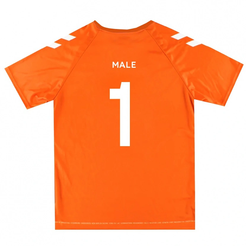 Danxen Women Harrison Male #1 Orange White Goalkeeper Jersey 2025/26 T-Shirt