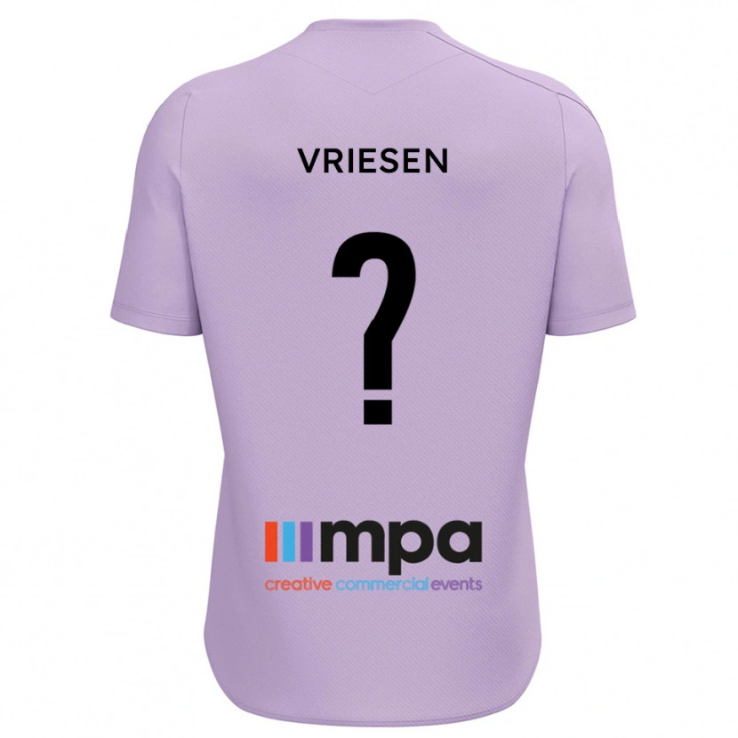 Danxen Women Fabian Vriesen #0 Violet Black Goalkeeper Jersey 2025/26 T-Shirt