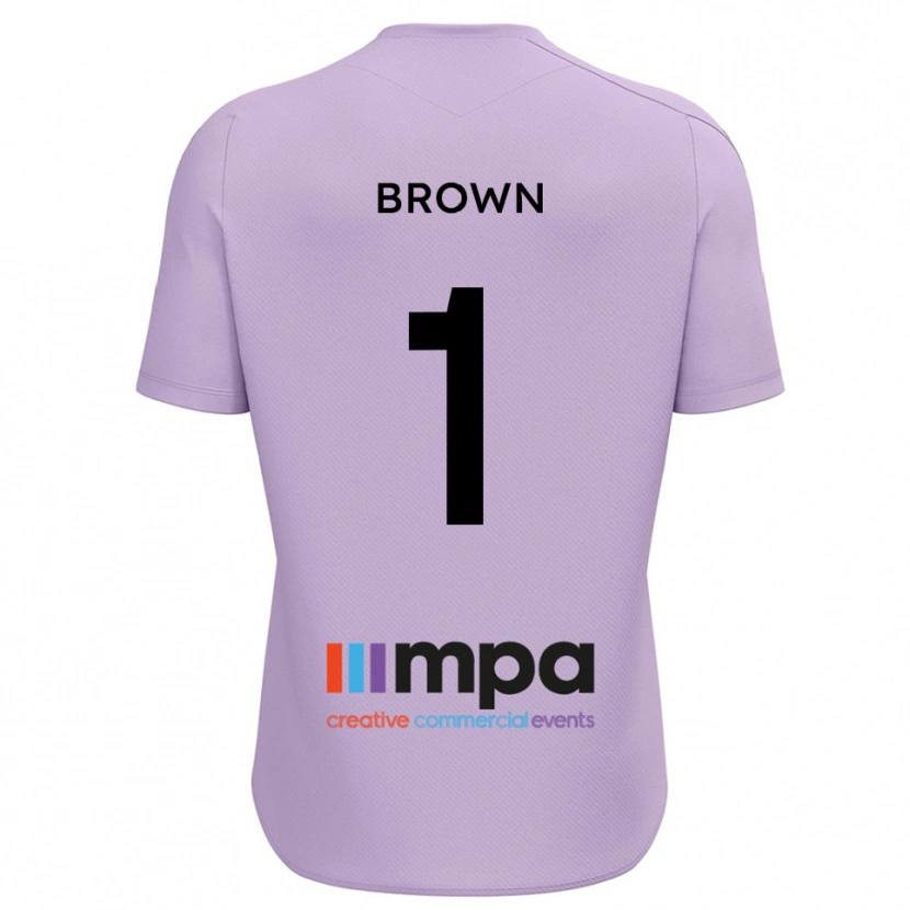 Danxen Women Rory Brown #1 Violet Black Goalkeeper Jersey 2025/26 T-Shirt