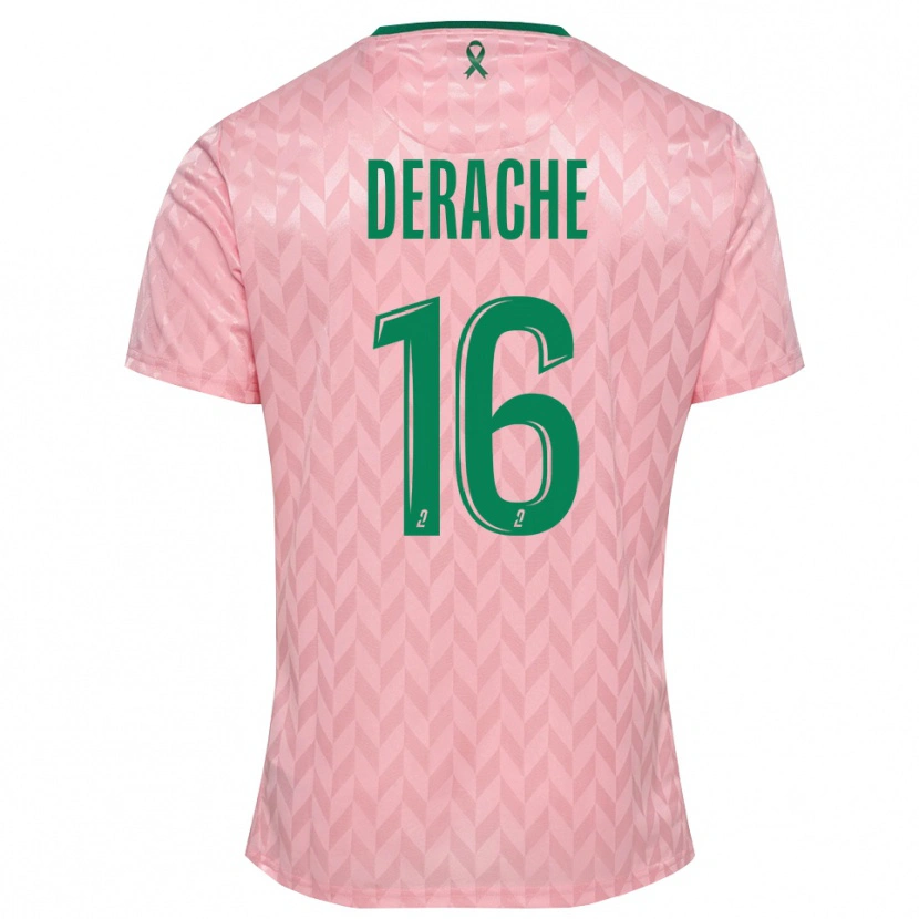 Danxen Women Joseph Derache #16 Pink Green Goalkeeper Jersey 2025/26 T-Shirt