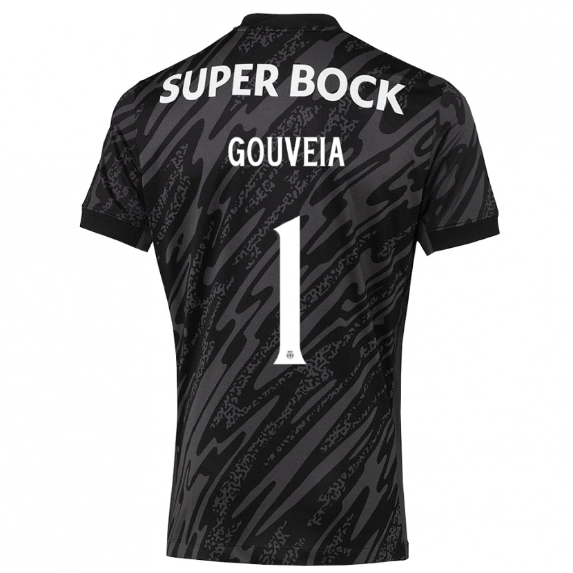 Danxen Women Miguel Gouveia #1 Gray Black White Goalkeeper Jersey 2025/26 T-Shirt