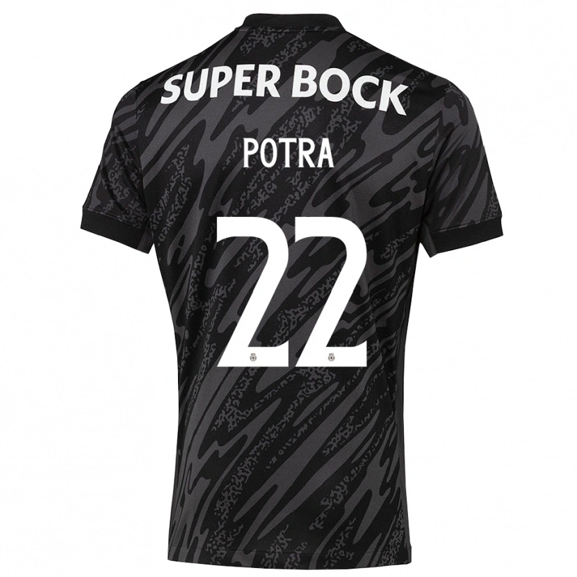 Danxen Women Catarina Potra #22 Gray Black White Goalkeeper Jersey 2025/26 T-Shirt
