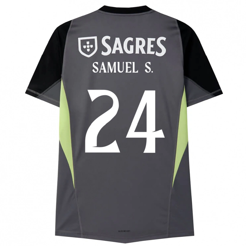 Danxen Women Samuel Soares #24 Dark Gray Black Goalkeeper Jersey 2025/26 T-Shirt