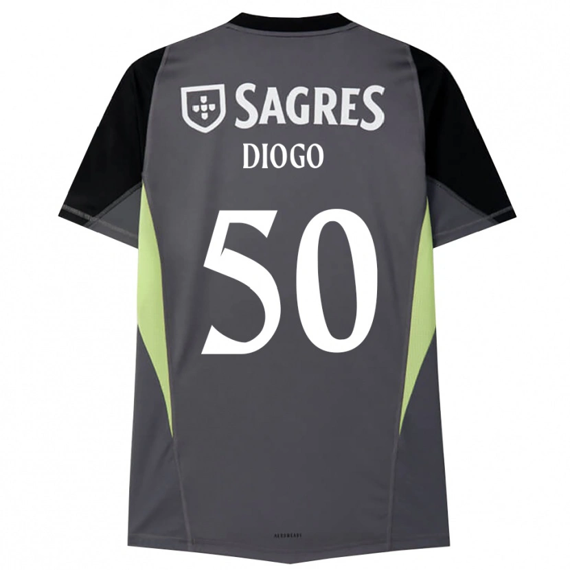Danxen Women Diogo Ferreira #50 Dark Gray Black Goalkeeper Jersey 2025/26 T-Shirt