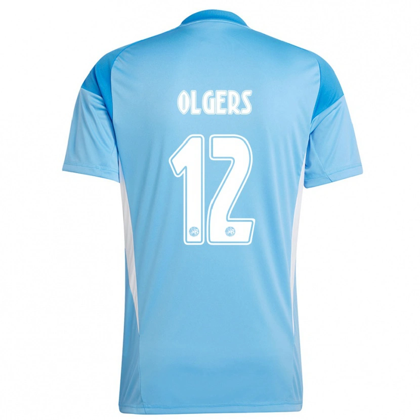 Danxen Women Guus Olgers #12 Light Blue White Goalkeeper Jersey 2025/26 T-Shirt