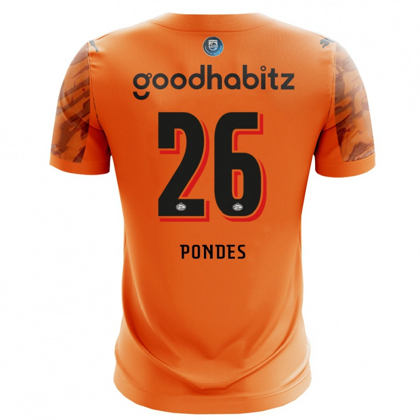 Danxen Women Moon Pondes #26 Orange Black Goalkeeper Jersey 2025/26 T-Shirt