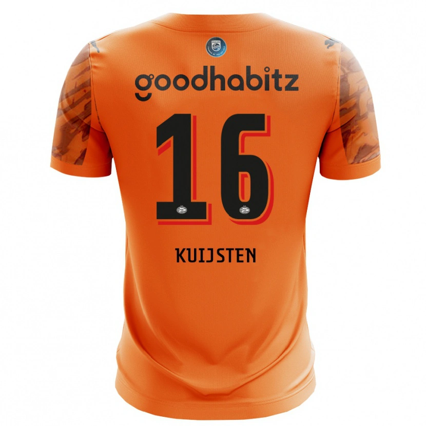 Danxen Women Stijn Kuijsten #16 Orange Black Goalkeeper Jersey 2025/26 T-Shirt