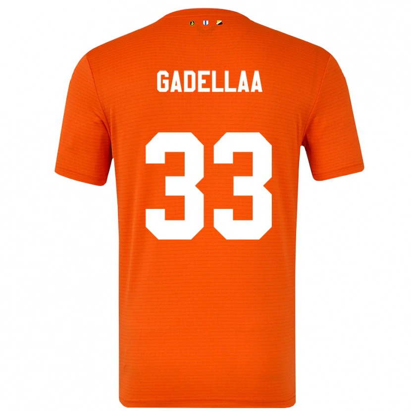 Danxen Women Kevin Gadellaa #33 Orange Black Goalkeeper Jersey 2025/26 T-Shirt