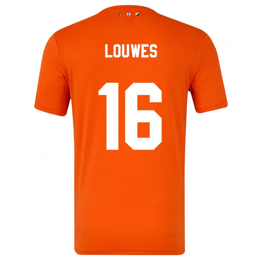 Danxen Women Puck Louwes #16 Orange Black Goalkeeper Jersey 2025/26 T-Shirt