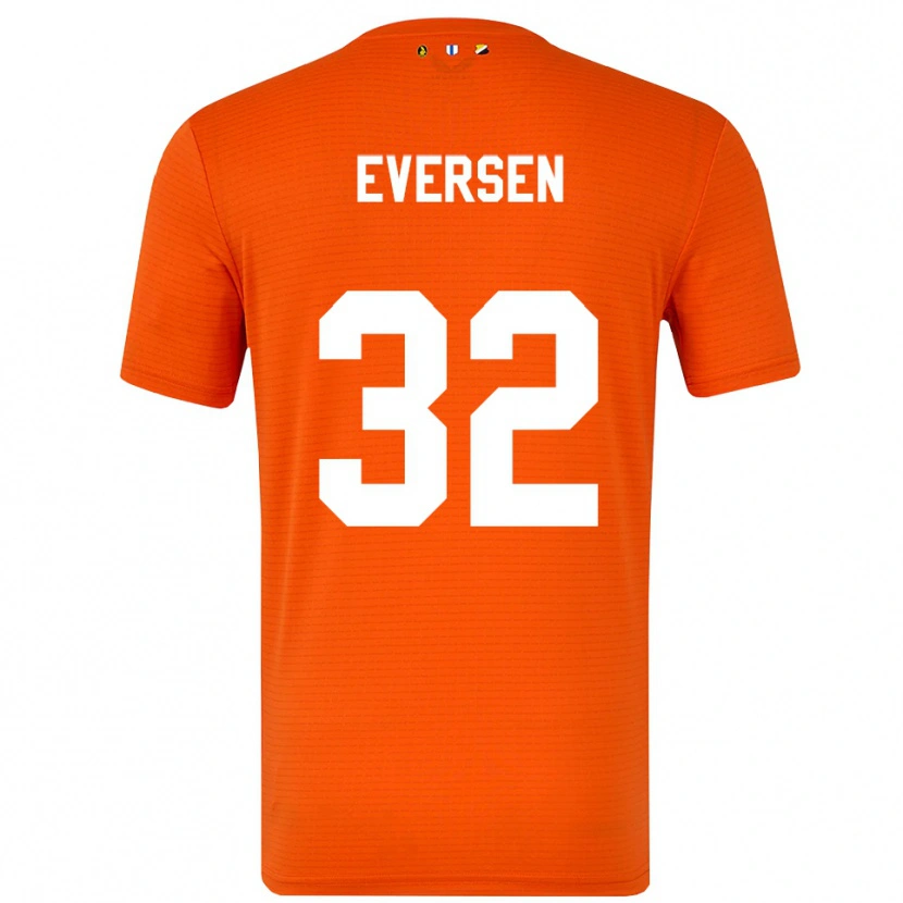 Danxen Women Justin Eversen #32 Orange Black Goalkeeper Jersey 2025/26 T-Shirt