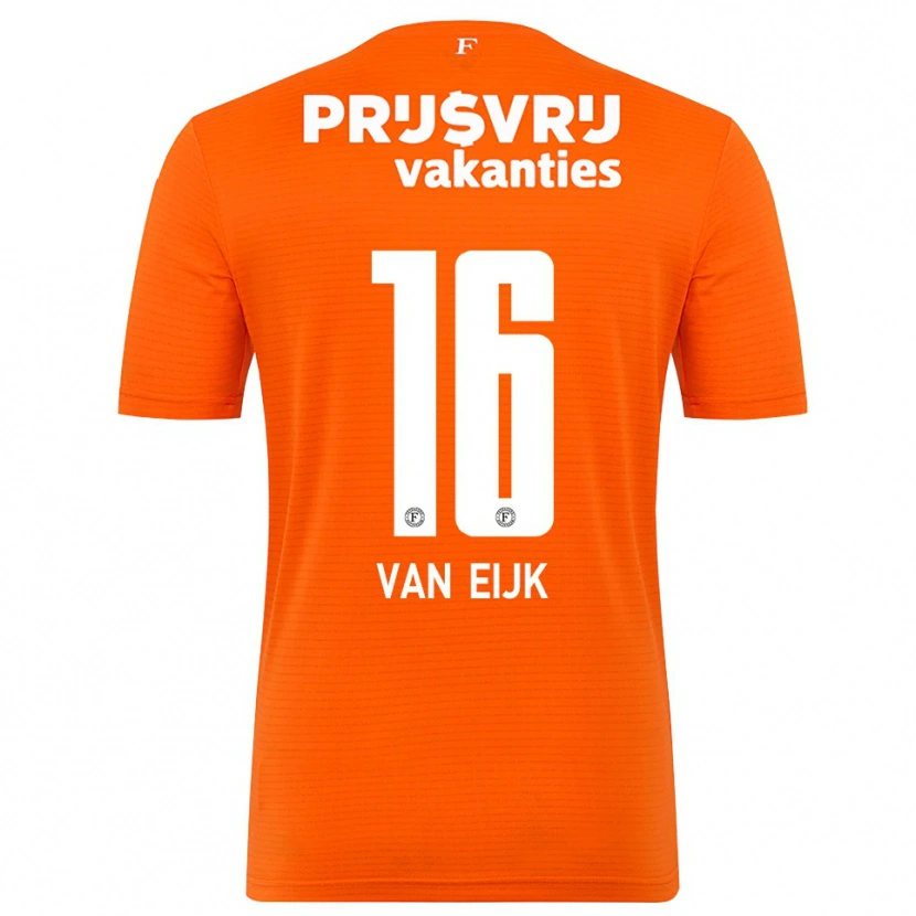 Danxen Women Roos Van Eijk #16 Orange Black Goalkeeper Jersey 2025/26 T-Shirt