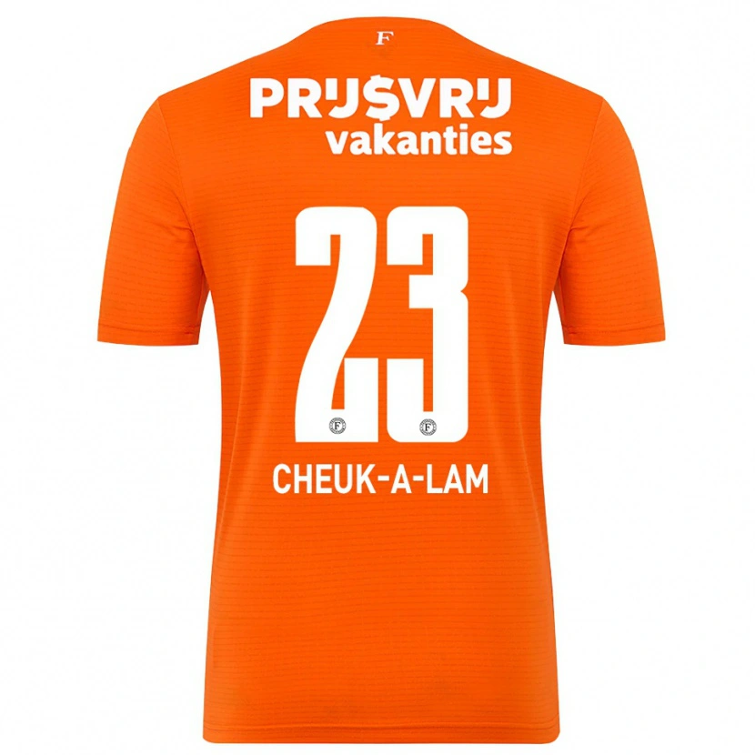 Danxen Women Lee-Quincy Cheuk-A-Lam #23 Orange Black Goalkeeper Jersey 2025/26 T-Shirt