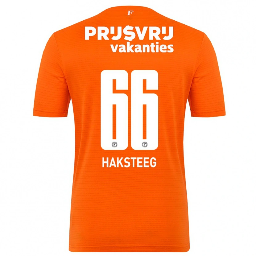 Danxen Women Tim Haksteeg #66 Orange Black Goalkeeper Jersey 2025/26 T-Shirt