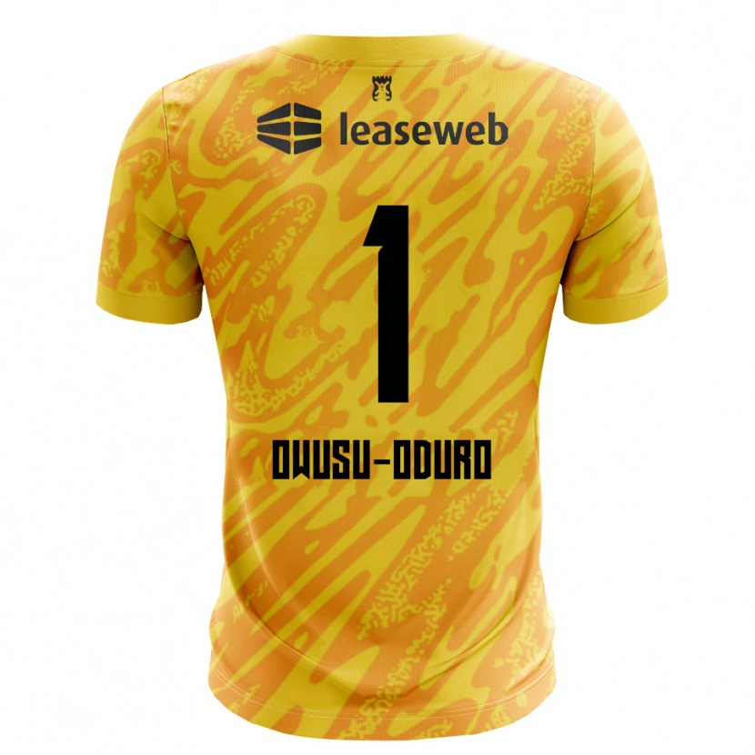 Danxen Women Rome Jayden Owusu-Oduro #1 Orange Yellow Black Goalkeeper Jersey 2025/26 T-Shirt