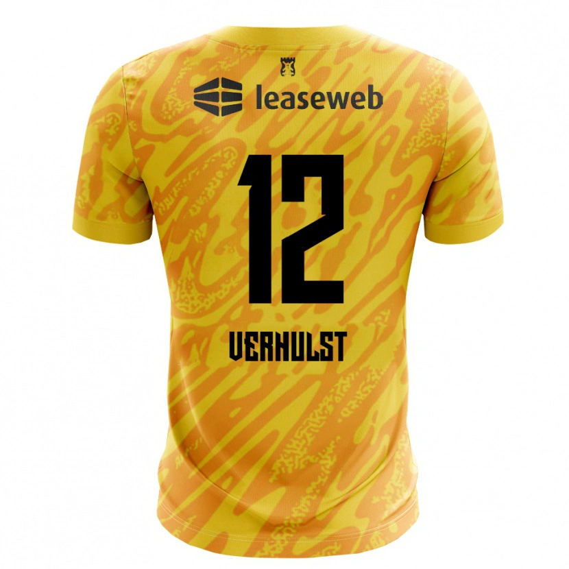Danxen Women Hobie Verhulst #12 Orange Yellow Black Goalkeeper Jersey 2025/26 T-Shirt