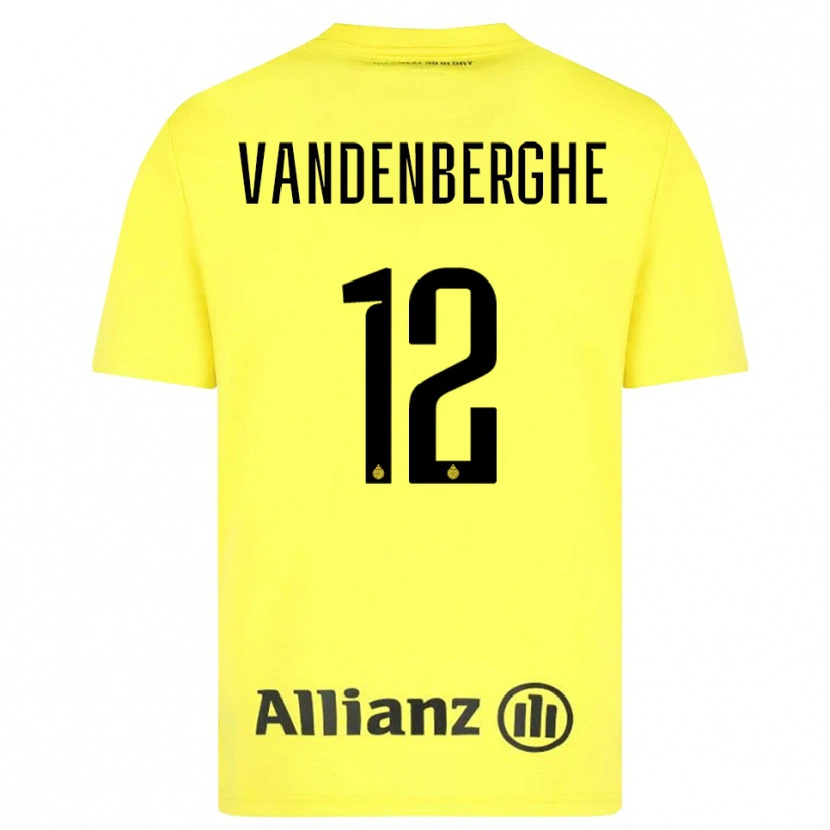 Danxen Women Xander Vandenberghe #12 Yellow Black Goalkeeper Jersey 2025/26 T-Shirt