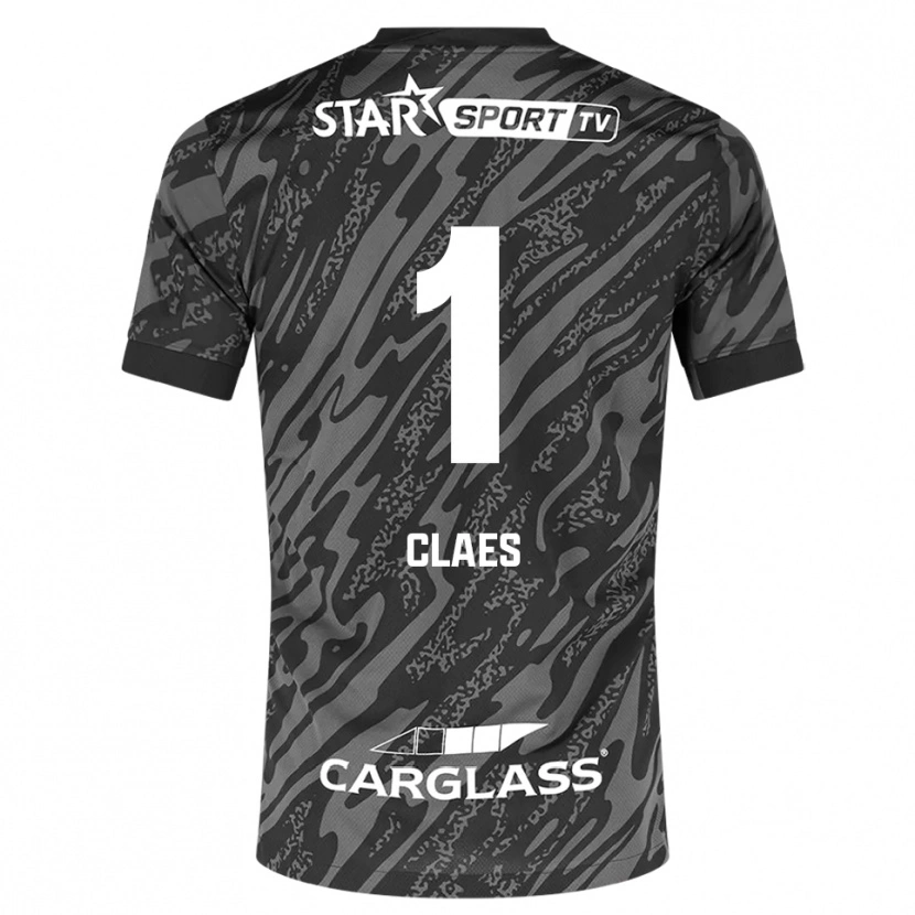 Danxen Women Mirthe Claes #1 Dark Gray Black Goalkeeper Jersey 2025/26 T-Shirt