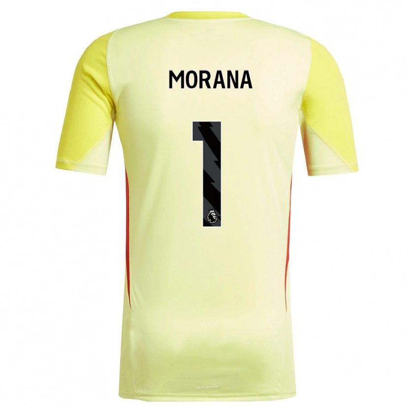 Danxen Women Nathan Morana #1 Yellow Red Goalkeeper Jersey 2025/26 T-Shirt