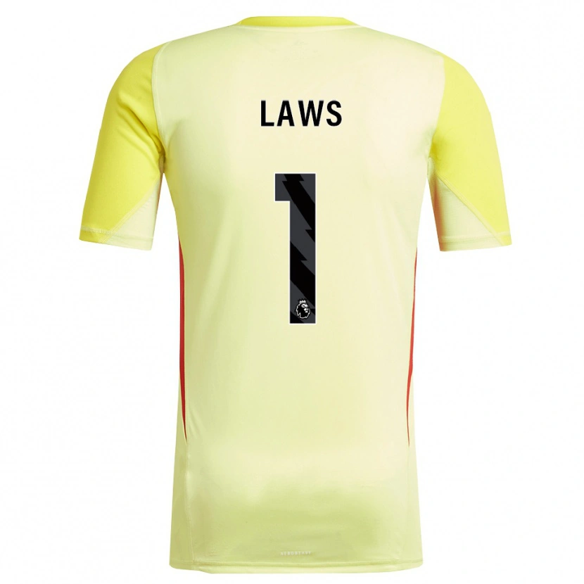 Danxen Women Rachael Laws #1 Yellow Red Goalkeeper Jersey 2025/26 T-Shirt